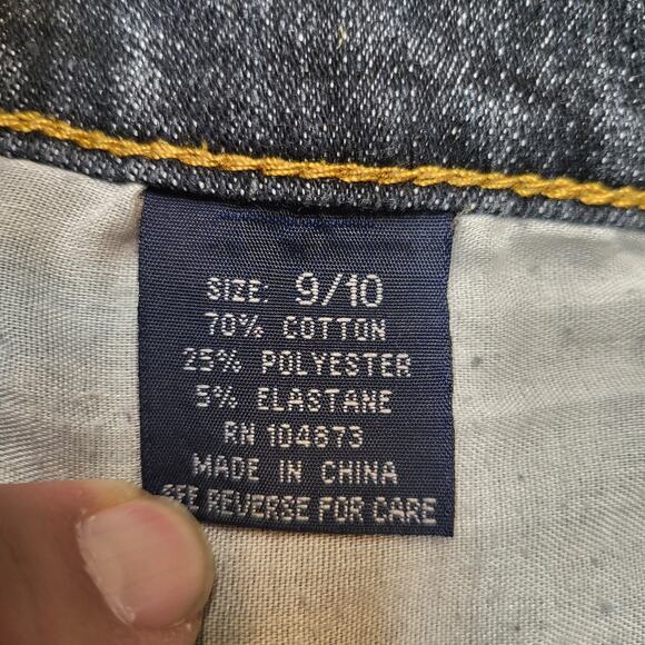 Ruff Rryders Capri Jeans Womens 10 Blue Straight Distressed Y2K Embroidered - Picture 4 of 10